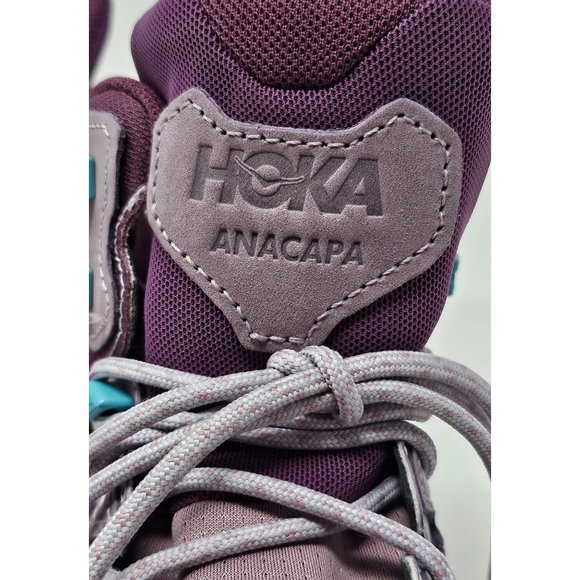 NEW! HOKA Anacapa Mid GTX Hiker Womens Boot 6.5B US ElderberryGrape - Picture 9 of 12